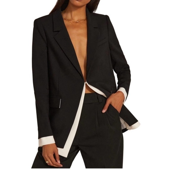 Favorite Daughter Kelly Blazer Jacket Small Black - Picture 2 of 16